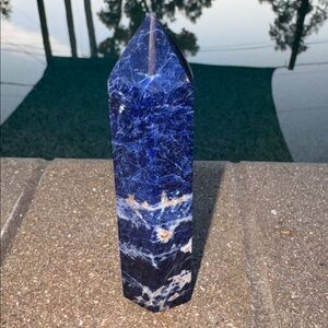 Sodalite Crystal Stone Point Tower